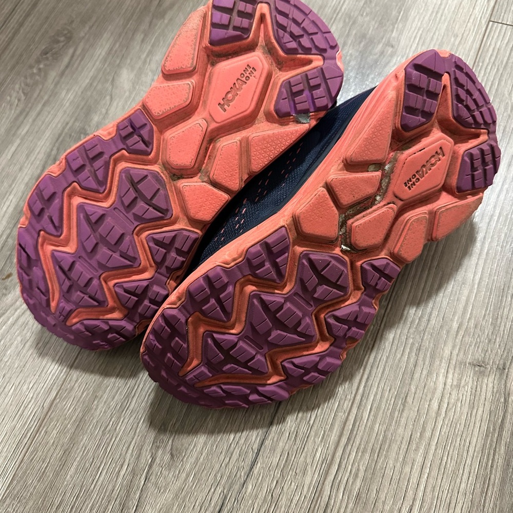 Hoka Blue Sneakers with Pink Highlights - Picture 7 of 7